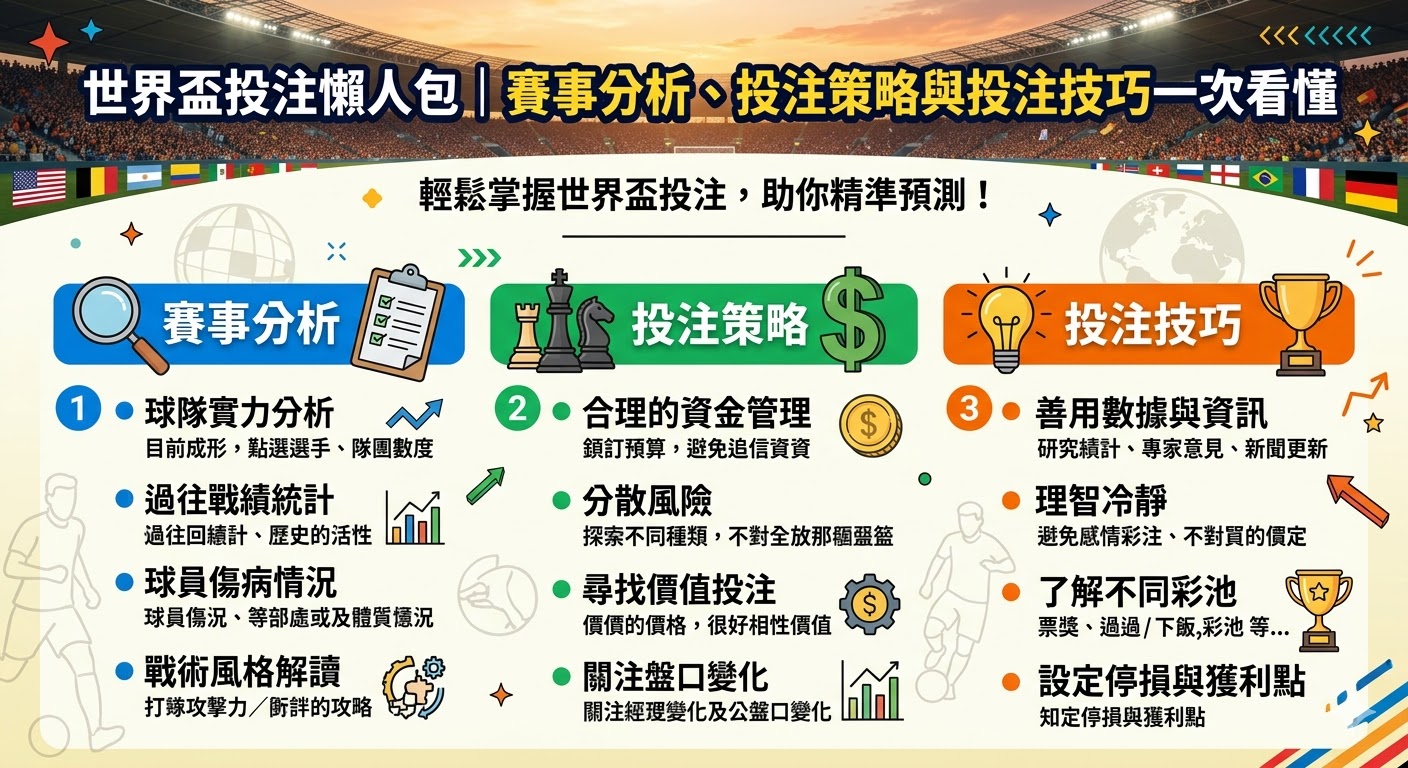 最全賠率對比！優塔娛樂城世界杯投注分析，教你如何看準盤口提高勝率
